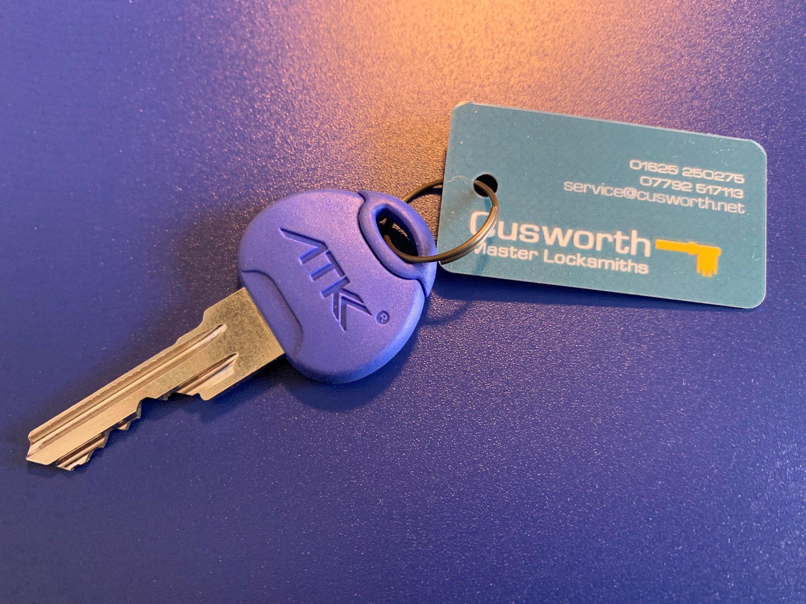 ATK Avocet key cut by Cusworth Master Locksmiths.