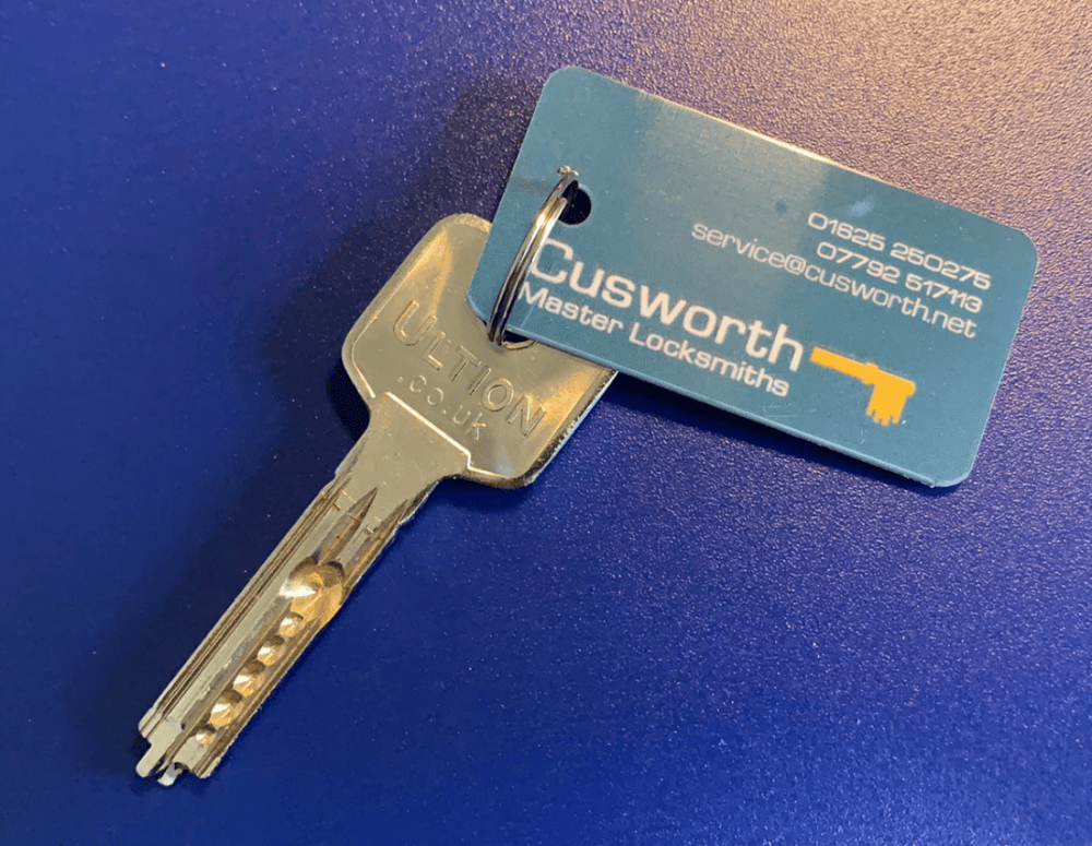 Brisant Ultion WXM key cut by Cusworth Master Locksmiths.